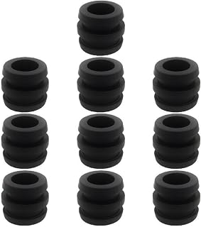 heyous 10pcs Hard Rubber Buffer 1" Hard Rubber Bumpers for Standard Foosball Tables
