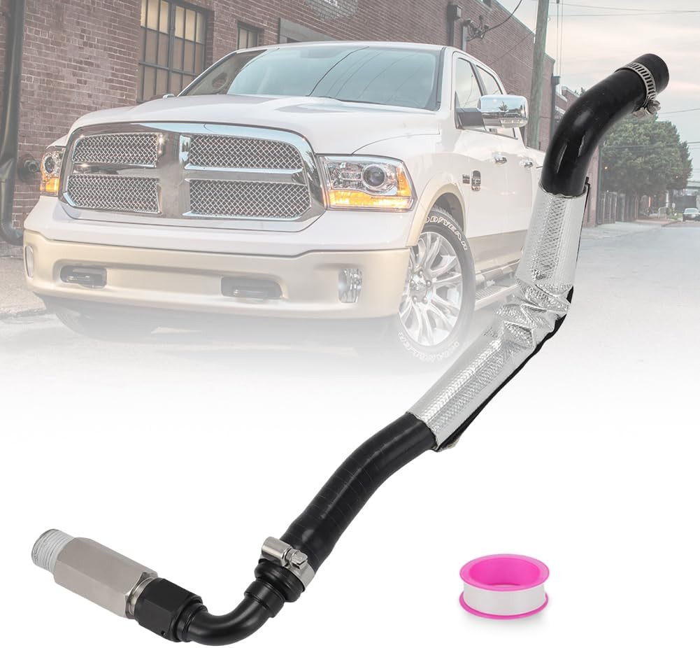 AUTOVIC Top Heater Hose & Connector Kit 10AN Push Lock Fitting for Dodge Ram 6.7L Cummins 2007.5+