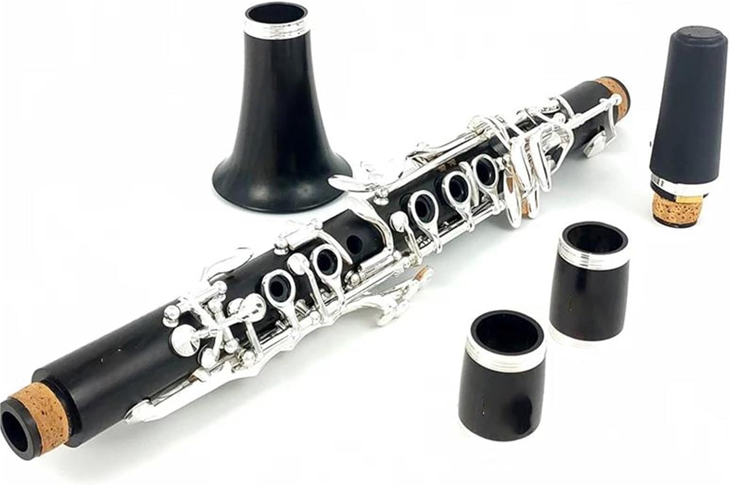 Ebony Clarinet With Silver Plated Keys And Case Clarinet Set