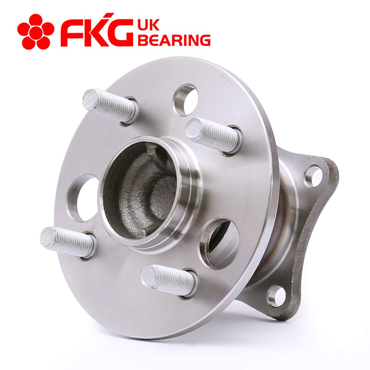 FKG 512018 Rear Wheel Bearing Hub Assembly fit for 1993-2002 Toyota Corolla, 1998-2002 Chevy Prizm, 1993-1997 Geo Prizm, 4 Lugs 4 Bolt Non Abs Set of 2