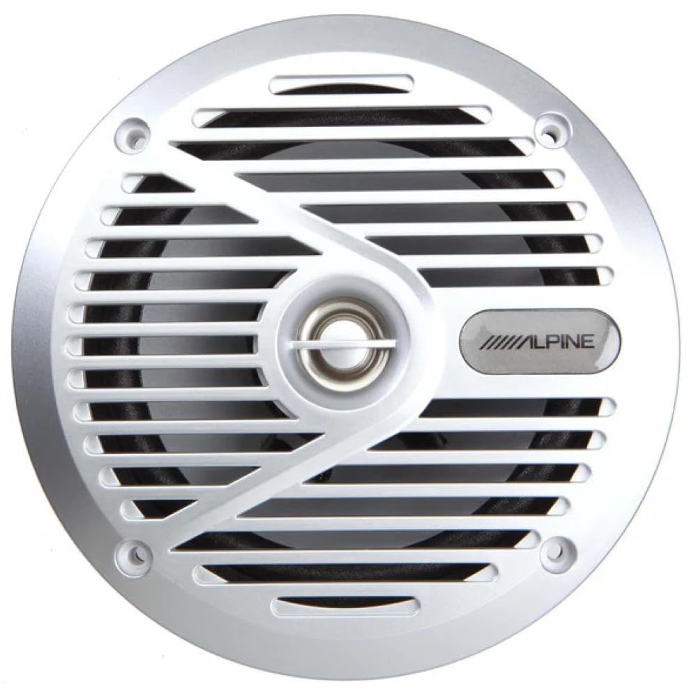 KIT SET PER ALPINE SPS-M601 2 altoparlanti coassiali a 2 vie marini, da 16,5 cm 165 mm 6,5" impermeabili water proof 35 watt rms 110 watt max 4 ohm, piscina barca mare, a coppia + accessori omaggio