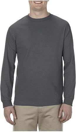 Alstyle Mens 6.0 oz, 100% Cotton Long-Sleeve T-Shirt