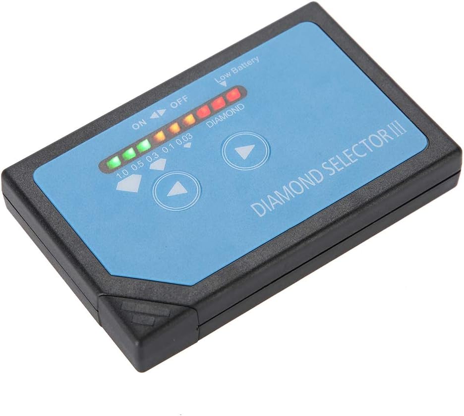 Lightweight, Pocket-size Jewelry Diamond Tester, Real Diamond LED Indicator, Accurate Testing, Easy to Carry, Metal Alert, Non-destructive Testing for Diamonds