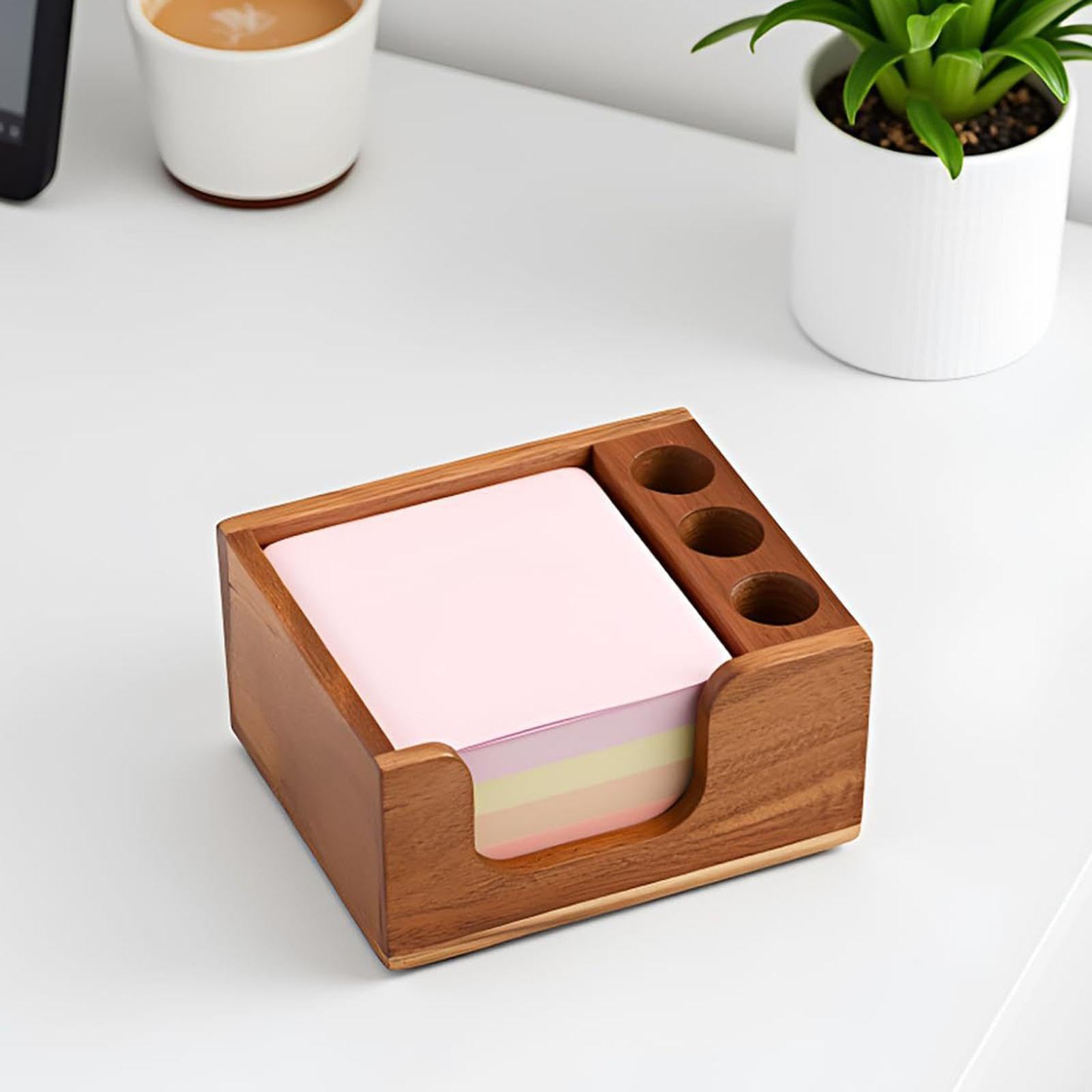 Haftnotizhalter Aus Holz, Organizer, Notizblockhalter für Schule