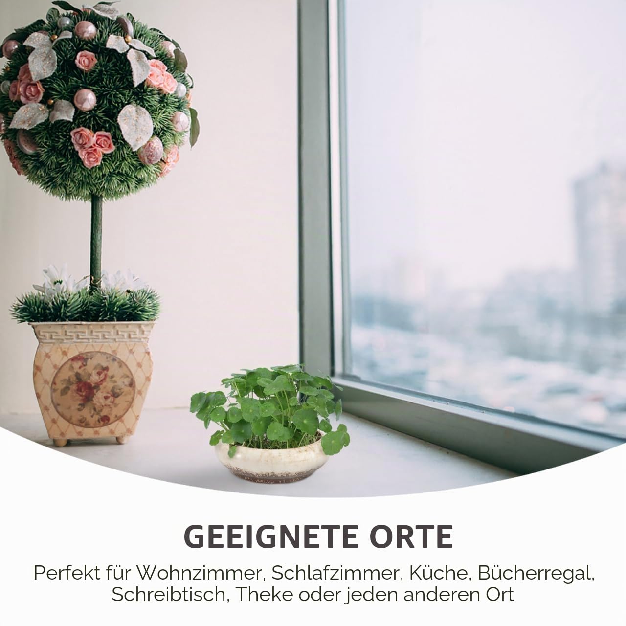 BESPORTBLE 1 Stück Keramik-Blumentopf – Dekorativer Runder Glasiert Mini-Pflanzkübel für Hydroponik, Sukkulenten, Bonsai und Tischdekoration