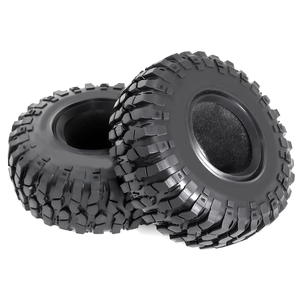 4PCS 1.9 "Pneu d'escalade Universel 106mm Pneu de Terrain Rocheux avec Doublure Interne pour Crawler Rc 1/10