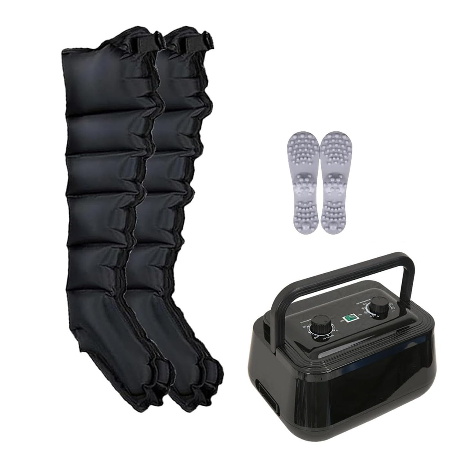 Massaggiatore Elettrico A Compressione d'Aria,6 Camere d'Aria Pressoterapia Linfodrenaggio,Presso Terapia Gambe Linfodrenante,Macchinario Pressoterapia,per Vita Braccia Gambe Caviglie