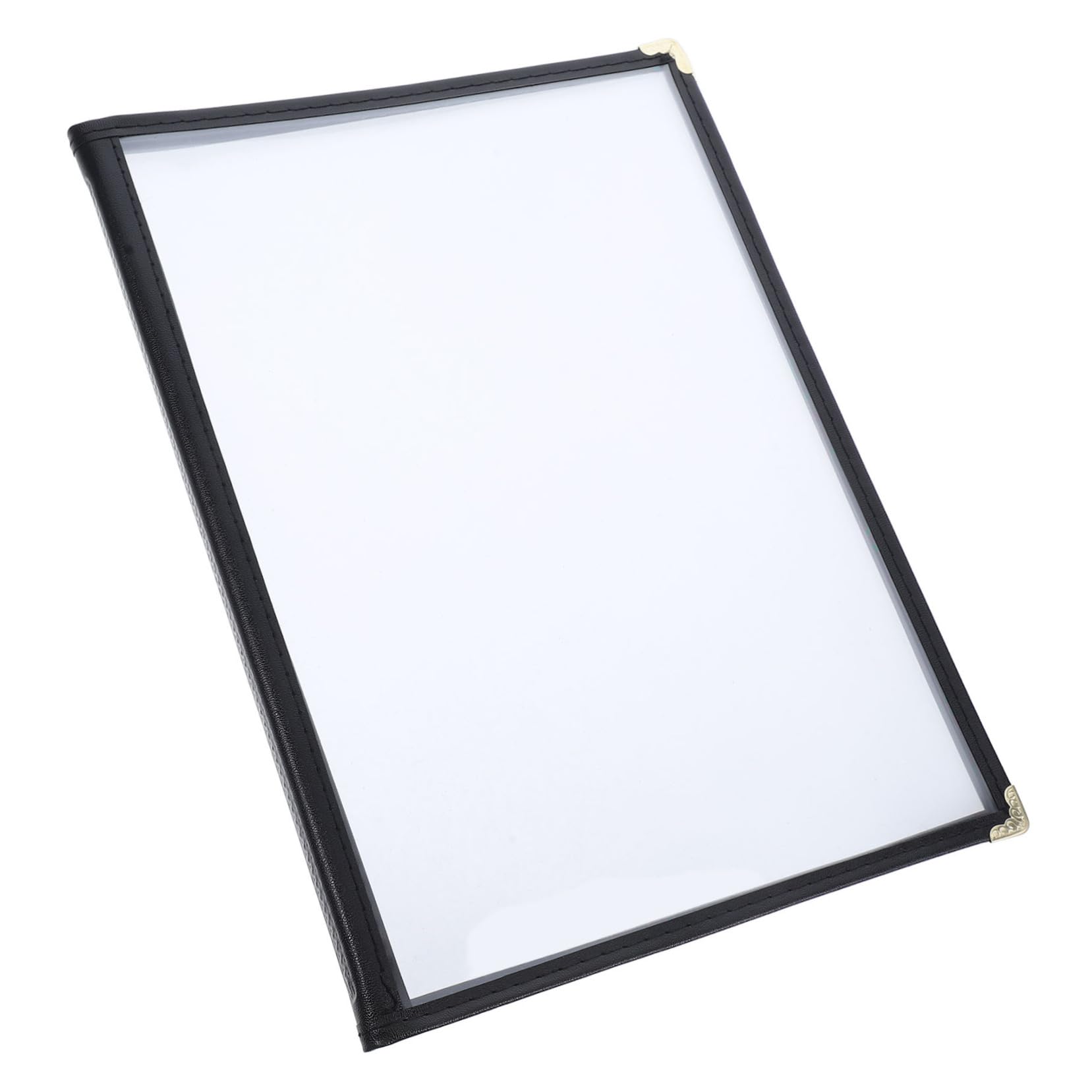 CATIEBYE Transparent Menu Display Holder Insert Pockets Restaurant Menu Book for Clear Visibility and Changes for Dining Establishments