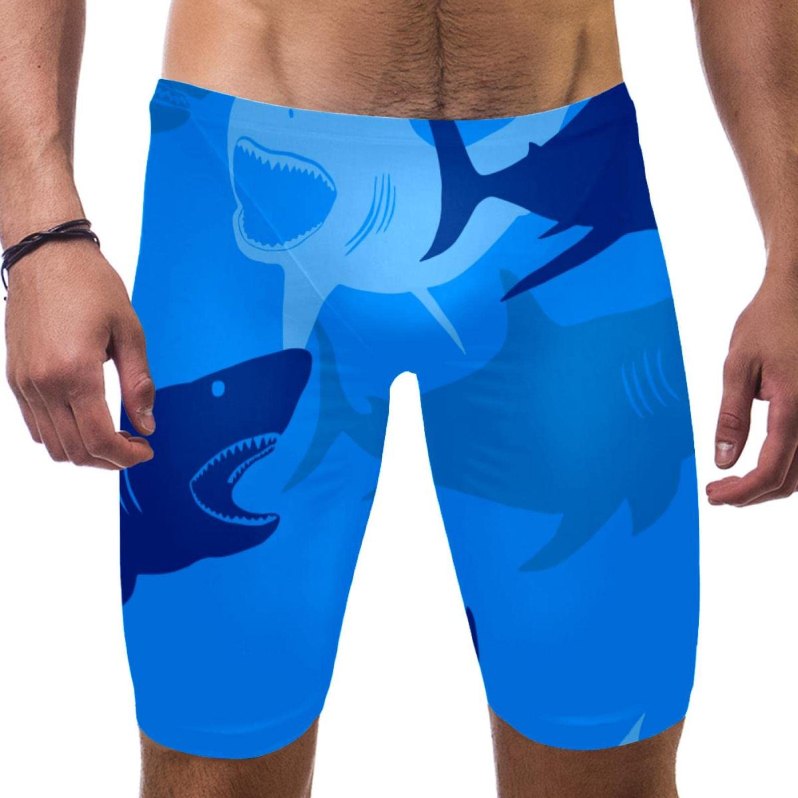 Jammers de natación de larga duración con tejido endurance y ajuste de compresión 3XL 7