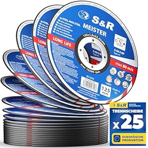 S&R Professional Trennscheibe 125mm, 25 Stück