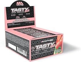 Tasty Bar 90g Morango com Chocolate Branco cx c/8 - Adaptogen