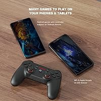 Vista 8 de GameSir T3s - Control inalámbrico para juegos para Windows PC, Android TV Box, iOS y Android, doble vibración Bluetooth Gamepad para Nintendo Switch