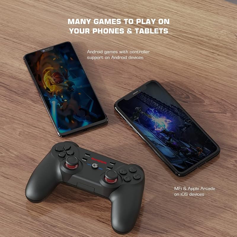 GameSir T3s Vezeték Nélküli Kontroller PC/iOS/Android/Switch Eszközökhöz - Bluetooth Gamepad Apple Arcade Játékokhoz Állítható Vibrációval