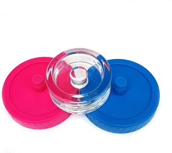 1Pack Fermentation Weight +2Waterless Airlock lids - for Pickles, Fermenting Sauerkraut, Kimchi in Wide Mouth Mason Jars 1