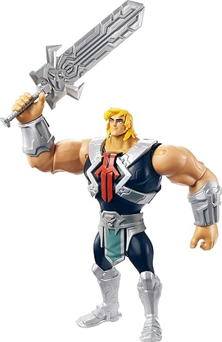 Miniatura 6 de He-Man and the Masters of the Universe - Figura grande de He-Man con accesorio inspirado en la serie animada MOTU Netflix, juguete coleccionable de