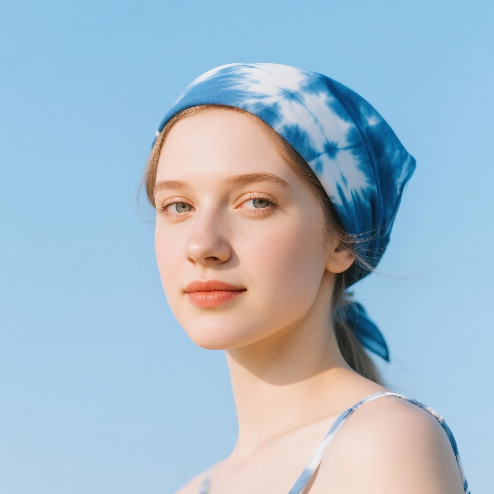 choyaxo Bandane bianche Fazzoletto Plain Bandana per Tie Dye DIY, bianco, Prossoefinito