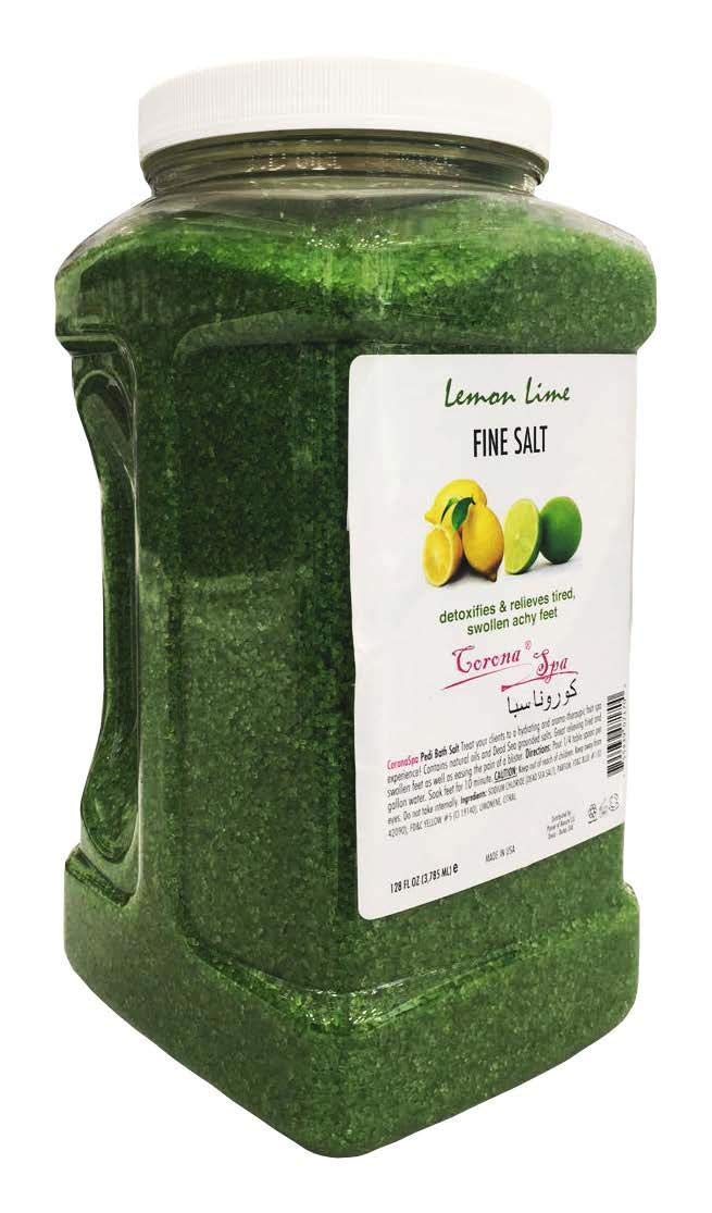 Corona Spa Fine Salt Lemon Lime- 128oz