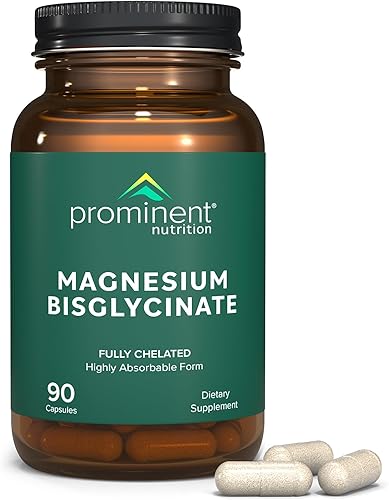 Prominent Nutrition Cápsulas veganas de bisglicinato de magnesio - 240 mg, 90 unidades