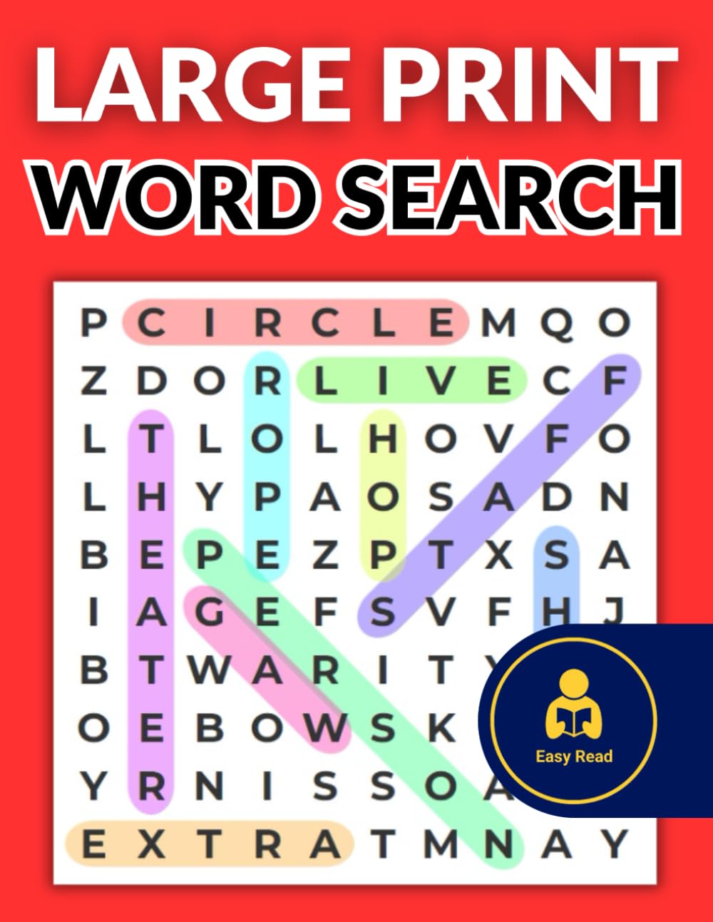 Large Print Word Search Book For Adults: Easy-to-See: Brain Exercise & Improve Cognitive Skills