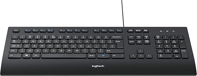 Logitech K280e Pro Wired Business Keyboard, QWERTY US-International Layout - Black