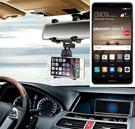 K-S-Trade Sostenedor del Montaje Espejo retrovisor para Huawei Mate 9, Negro | Escuadra de Coches K-S-Trade Sostenedor del Montaje Espejo retrovisor para Huawei Mate 9, Negro | Escuadra de Coches