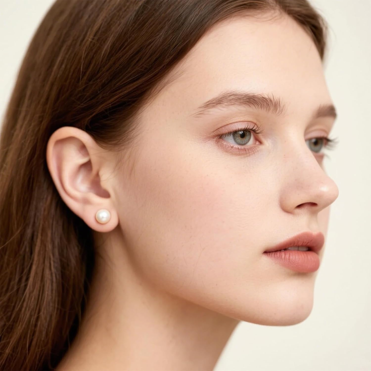 earrings studs for women pearl earrings Sterling Silver AAAAA+ Hypoallergenic Freshwater Cultured Handpicked with Genuine Cultured pearl studs Birthday Wedding Jewelry Valentine's Day Gift - Image 2