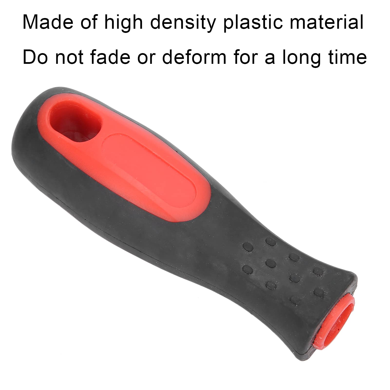 Naroote Steel Rasp Handle, File Replacement Handle File Handle Ergonomic for Horse for Farm, Red - Image 2