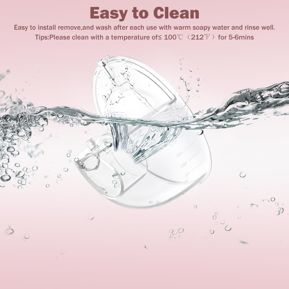 One Milk Collector Cup Only Compatible with Momcozy M5 Wearable Breast Pump Replacement Accessories, Not for Others