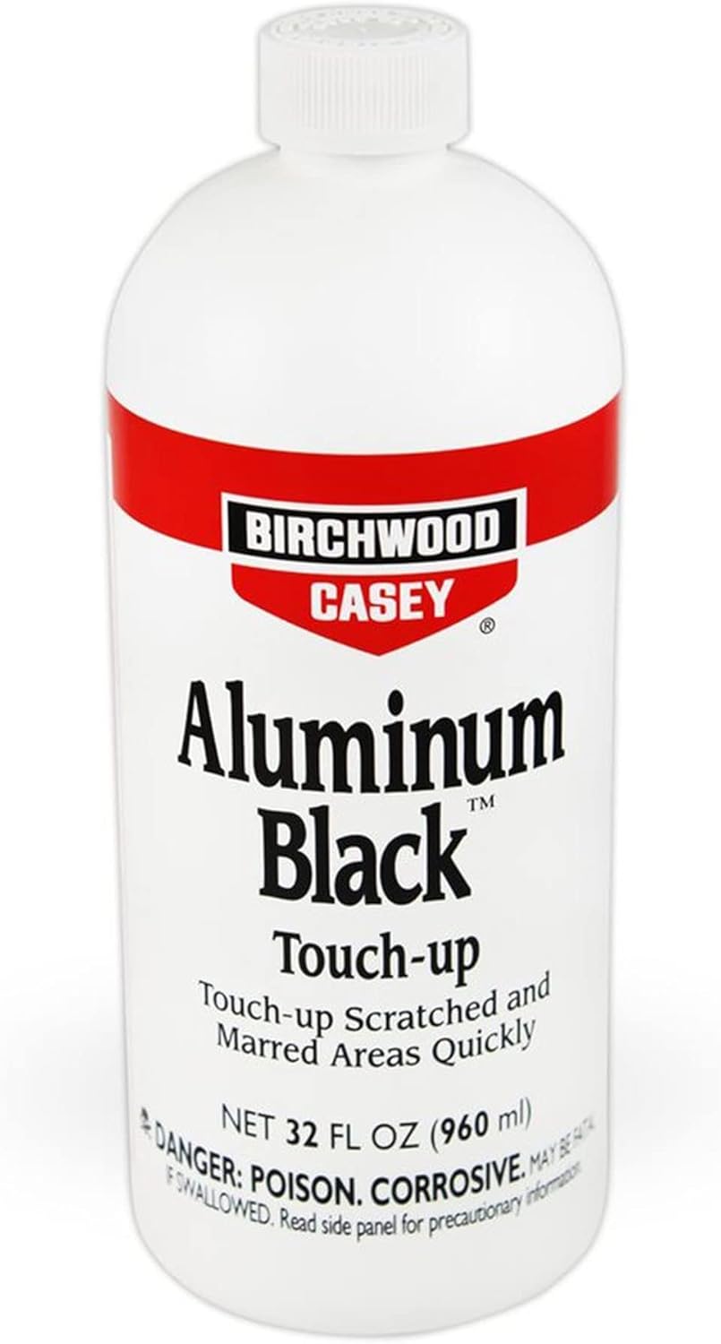 Birchwood Casey Fast-Drying Fast-Acting Aluminum Black Metal Finish for Restoring Scratched and Marred Areas, Gun Cleaning