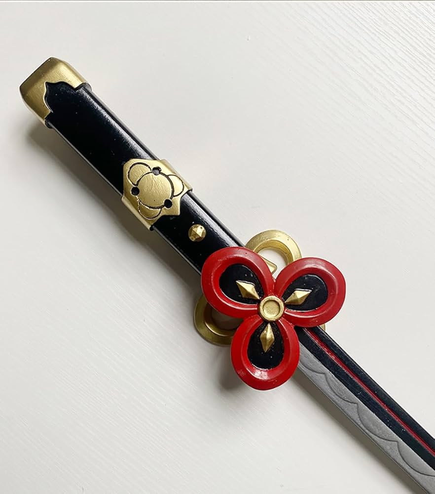 ハピナス様セット千織　原神　スリーブ　二刀流 Amazon.co.jp: 原神 千織 武器 コスプレ道具 ちおり モチーフ