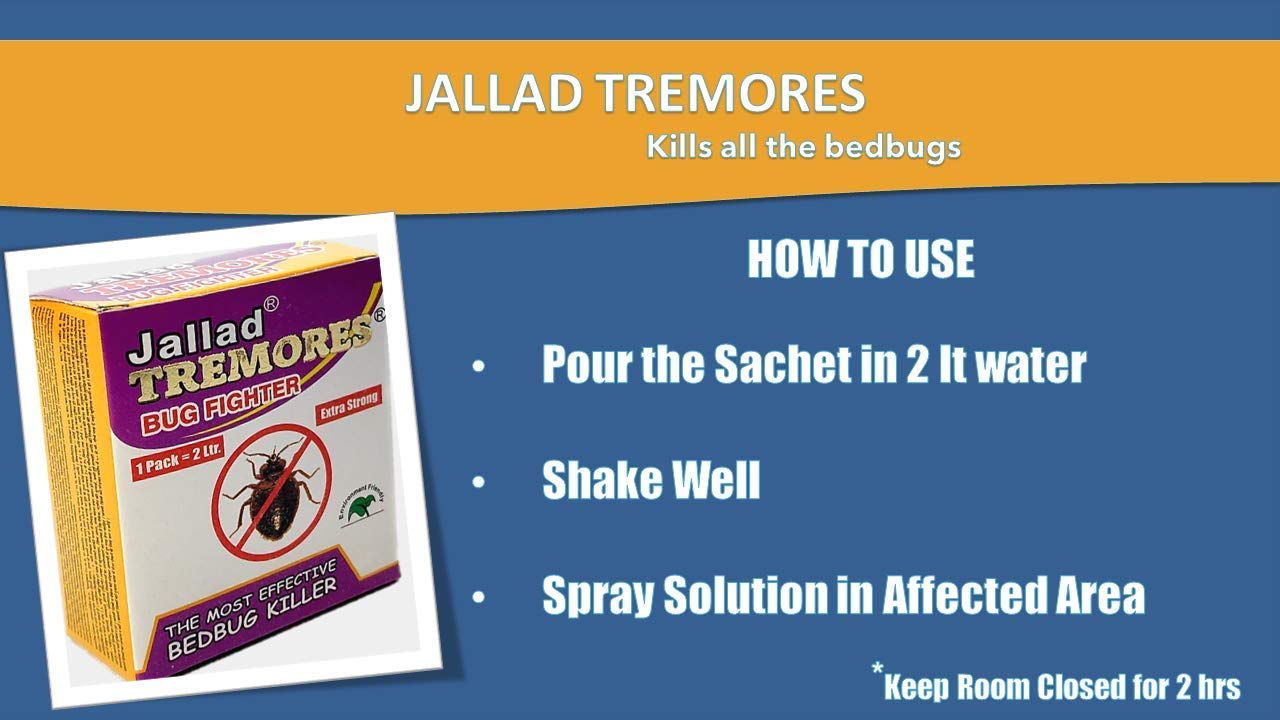 Jallad TREMORES BUG FIGHTER Powerful Bed Bugs & Termites Killer Super