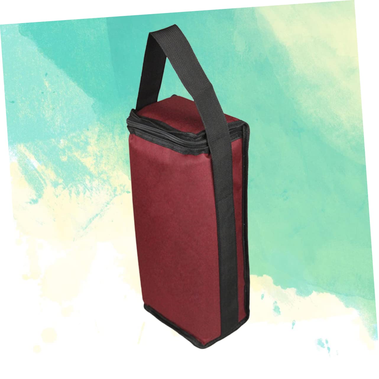 ULTECHNOVO 2 Stück 2 Weintragetasche Handtasche Wein Campingtasche Wein Reisetasche Weinbeutel Rot