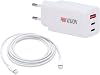 Hikvision Macbook iPad and Laptop Compatible 65W Gan 2 Type-C 1 USB Output Charging Adapter