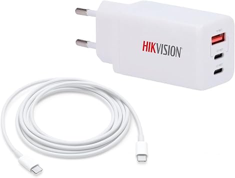 Hikvision Macbook iPad ve Laptop Uyumlu 65W Gan 2 Type-C 1 USB Çıkışlı Şarj Adaptörü