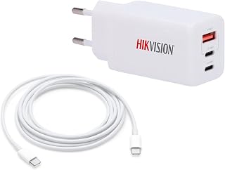 Hikvision Macbook iPad ve Laptop Uyumlu 65W Gan 2 Type-C 1 USB Çıkışlı Şarj Adaptörü