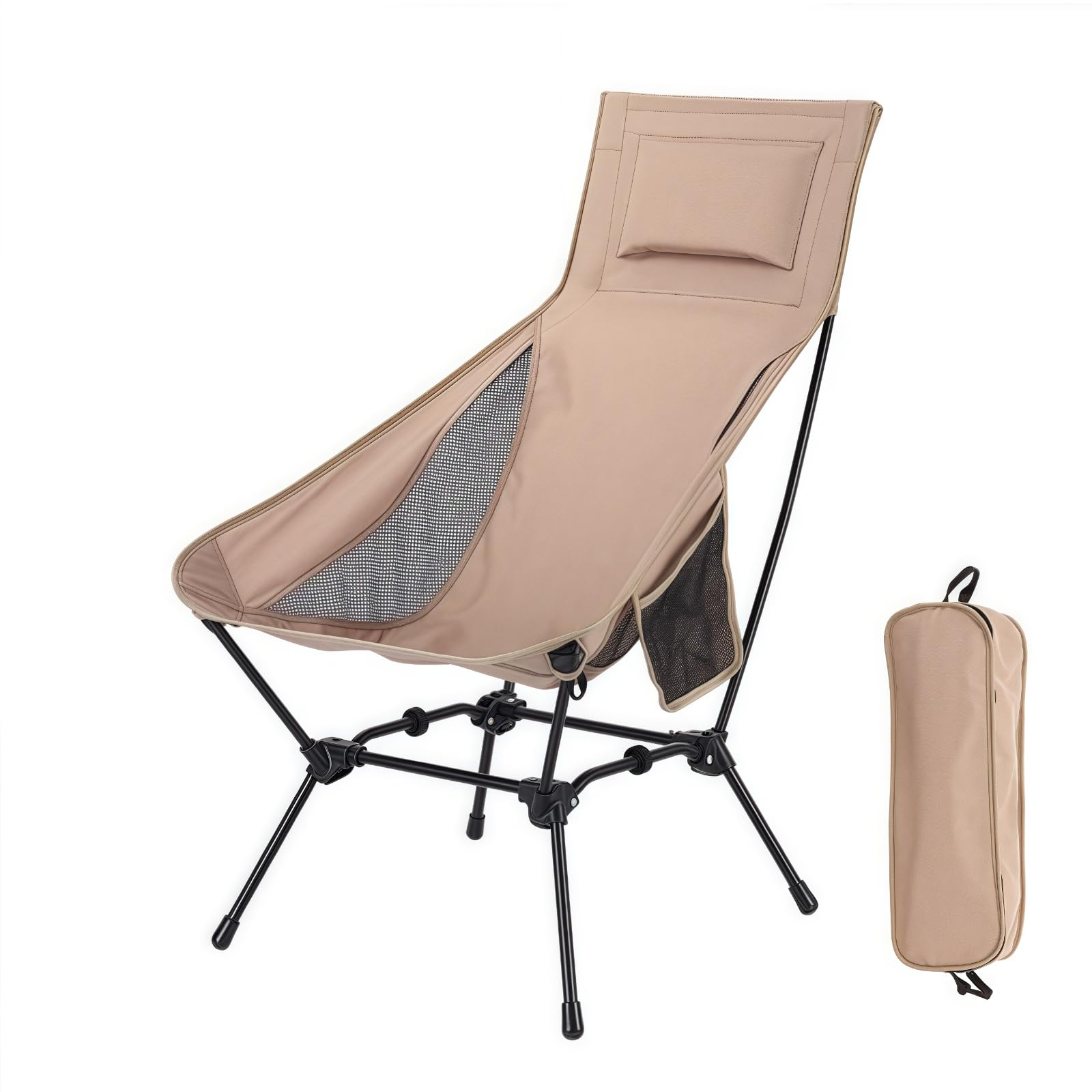 Chaise de camping surdimensionnée réglable et légère pour l'extérieur