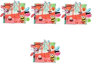 TOYANDONA 4 Pçs Livro De Pano De Cauda Kidcraft Playset Criança Brinquedos De Viagem Crianças Brinquedos Para Bebês Crianças Livros Pequenas Criaturas Brinquedos Livros Infantis Livros