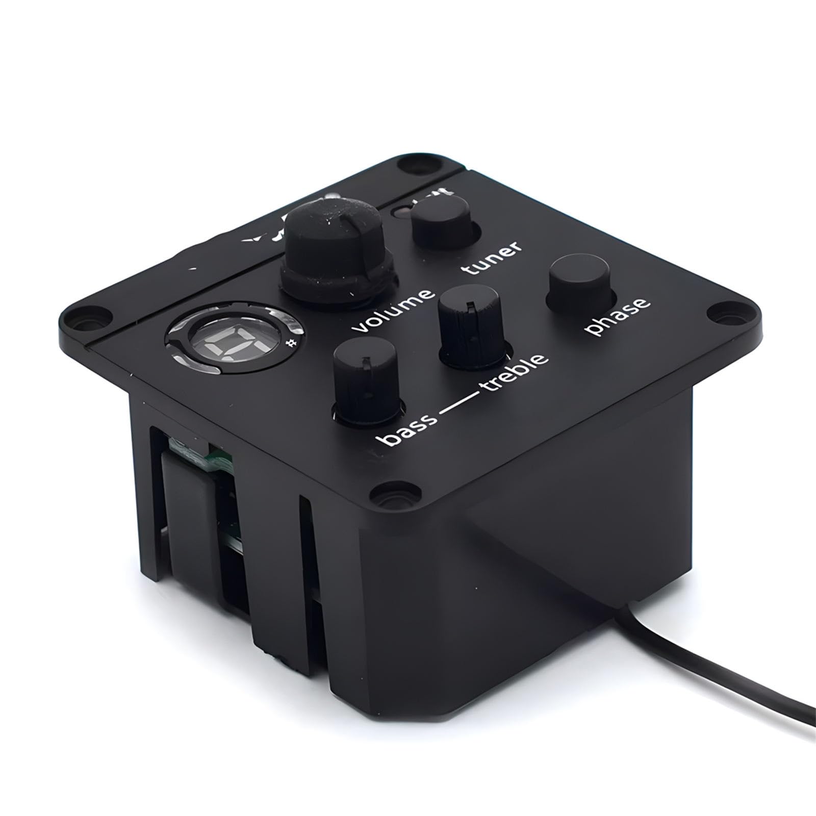 Akustikgitarren-Tonabnehmer mit Stimmgerät, ISYS+ Equalizer, Vorverstärker-Systeme, verstellbarer Sound, Folk-Gitarre-Tonabnehmer, einfach zu bedienen