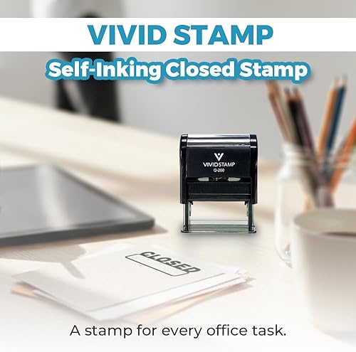 Miniatura 3 de Sello de goma autoentintado cerrado básico (tinta negra) - XL