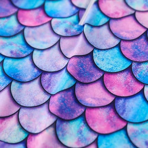Girls Fish Scale Bathing Suit Fish Swimsuit Summer Swimwear Long Sleeve Quick Dry Sunsuit Scale Graphic One Piece Hawaiian Beachwear For Kids #TOP6