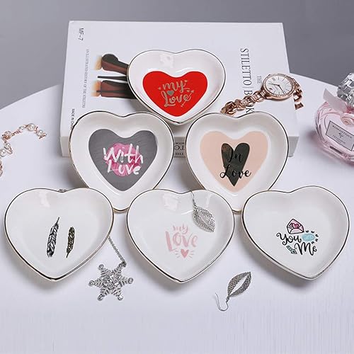 Miniatura 4 de TOPBATHY - Bandeja de almacenamiento para arete y platos, organizador para servir, caja decorativa, soporte de almacenamiento, patrón 1