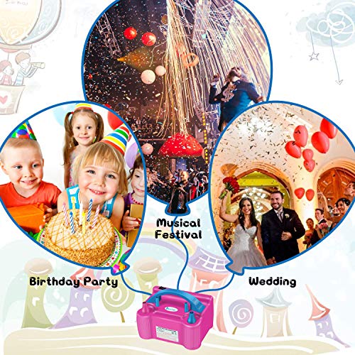 image for CAPKIT Balloon Pump, 160pcs Party Balloons 12 Inches Kit (100 Pack), P
