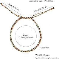 Vista 31 de Pulseras tibetanas hechas a mano con cuerda roja para él y ella, pulsera de la amistad, pulsera de la amistad, hilo negro y rojo para protección