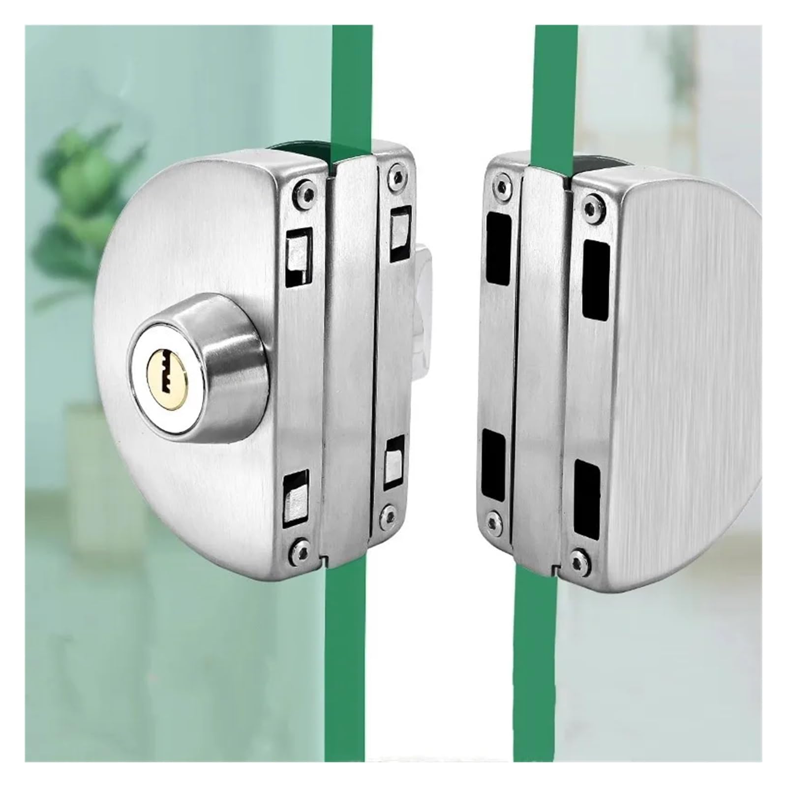 Cerradura para Puerta de Cristal Pestillo de puerta corrediza vidrio