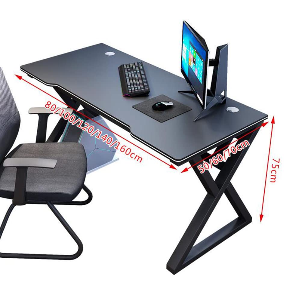 La Migliore scrivania per Computer da Gioco a Forma di X, scrivania per Computer da Gioco ad Alte Prestazioni con Superficie in Fibra di Carbonio/Tappetino per Mouse Grande per PC Scrivania
