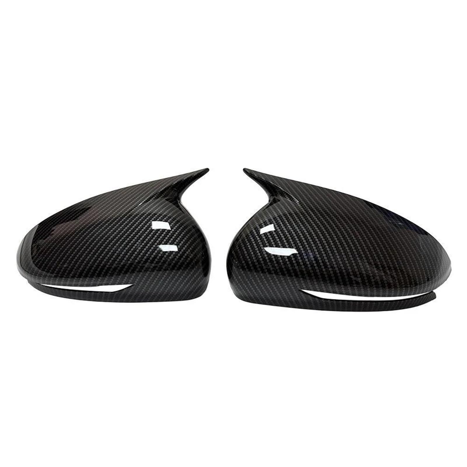 Zapora Carbon For Genesis G70 2017-2023 Car Sticker Rearview Side Mirror Cover Wing Cap Exterior Door Case Trim Fiber Look(Carbon)