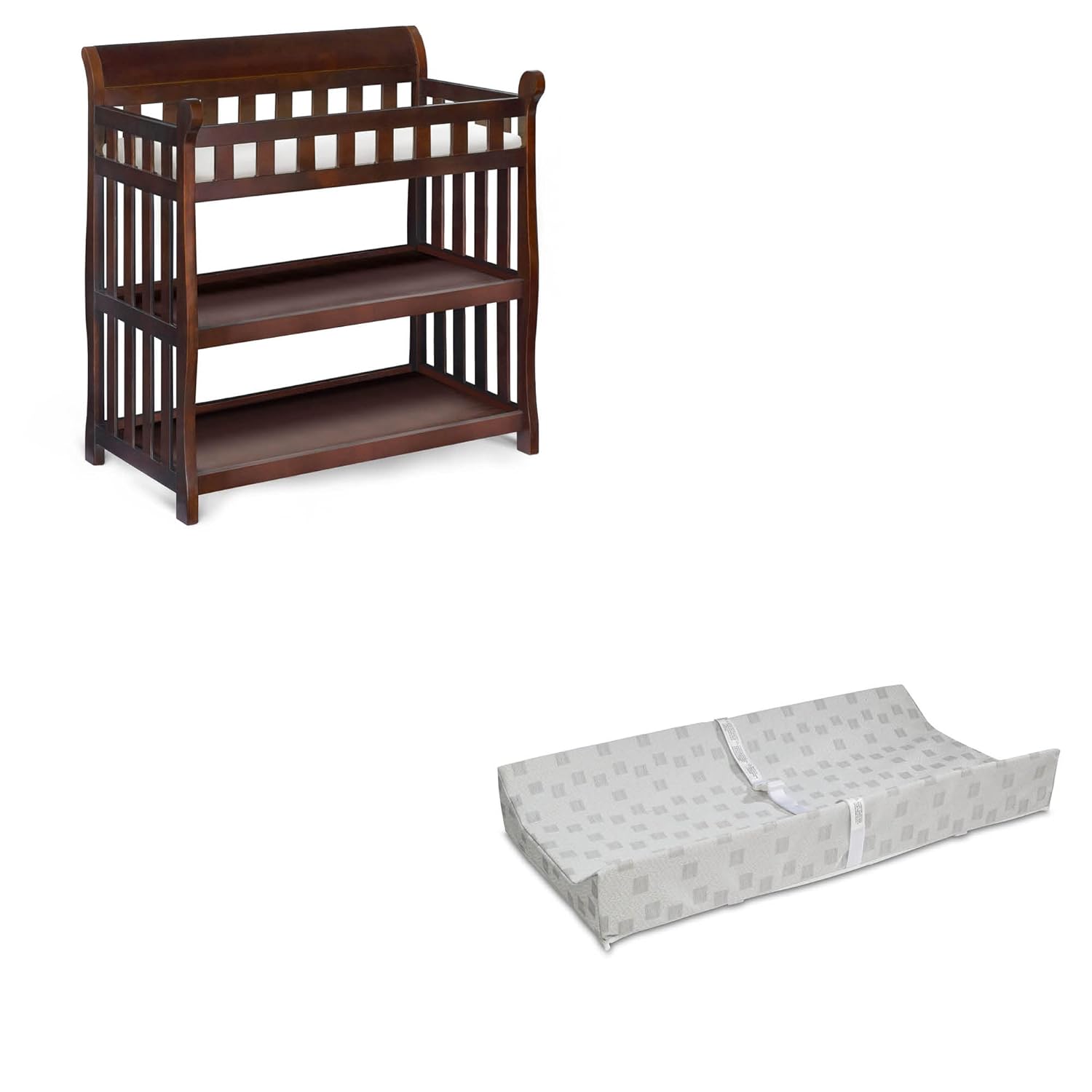 Delta Children Eclipse Changing Table, Black Cherry and