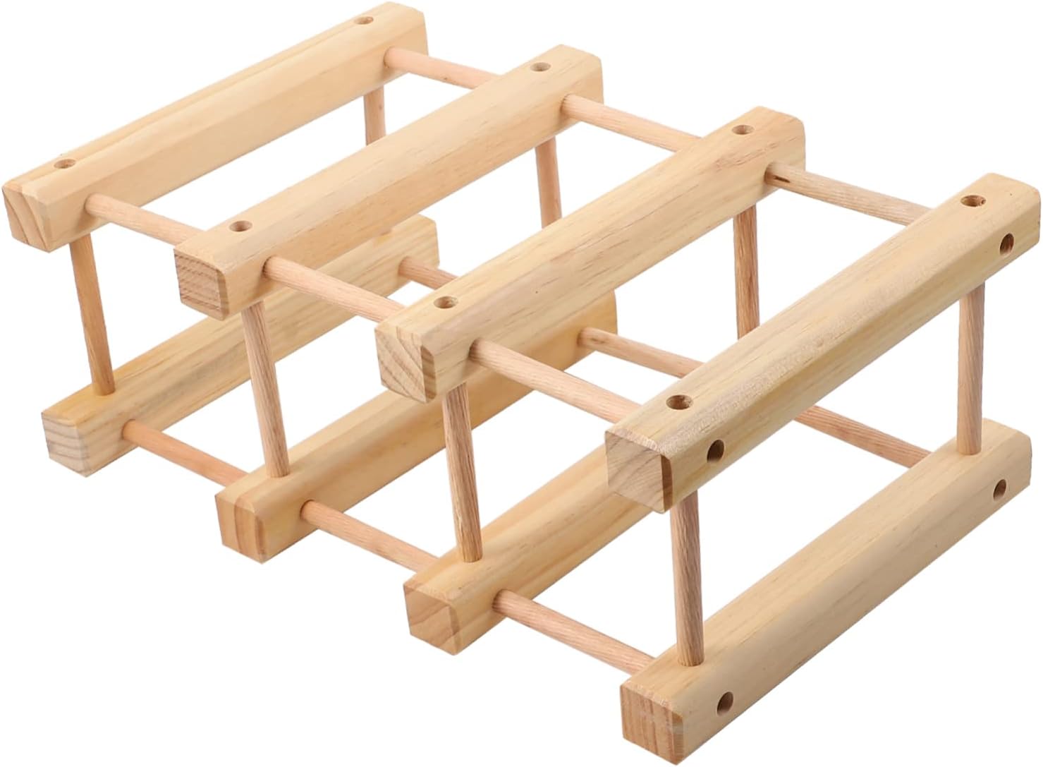 BESTOYARD DIY Wooden Wine Rack Red Wine Bottle Holder Bottle Decor Desktop Rack Water Organizer Modern Design Space-Saving Home Kitchen