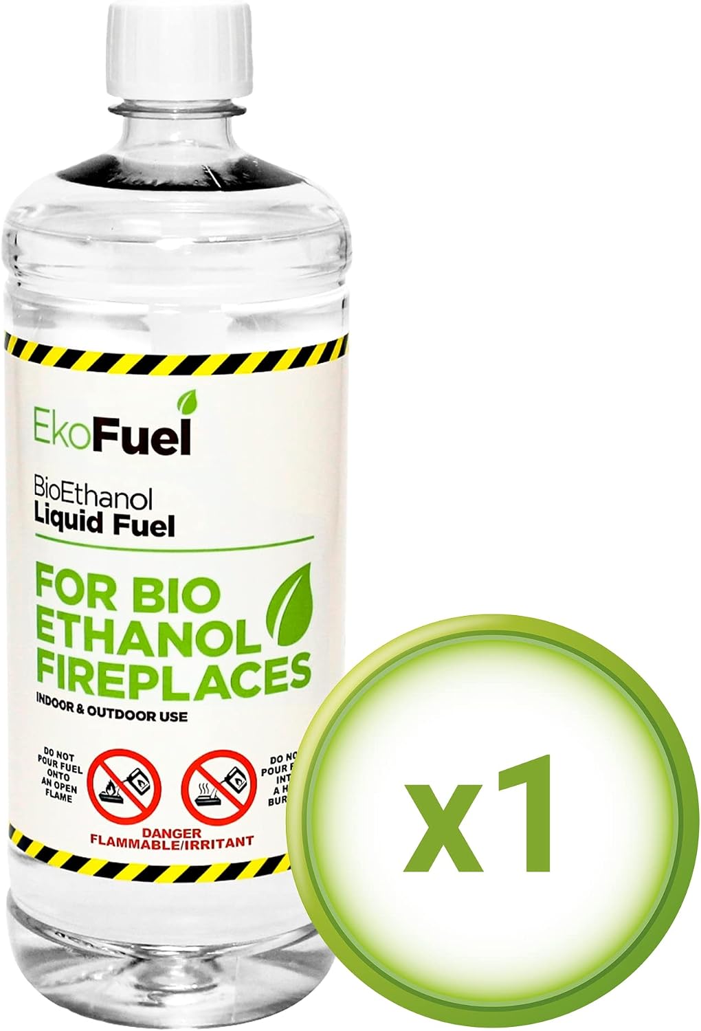 EKOFUEL Premium Bioethanol Fuel – Bio Ethanol Liquid Fuel for Fires Pits, Fireplace | High Purity Clean Burning Bioethanol | Indoor & Outdoor Ethanol Fuel | Bioethanol Fuel Liquid (1 Litre) - Image 3