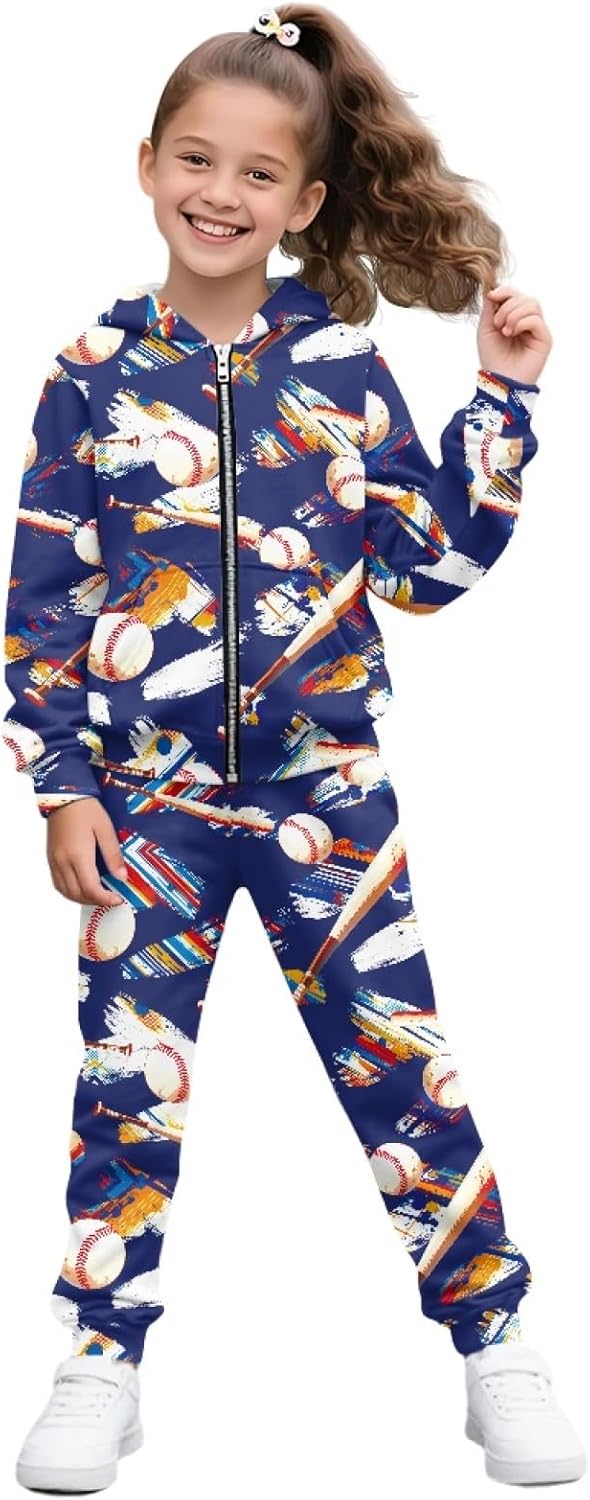HUIACONG Girls Sweat Suit for Boys Sweat Set for Kids Children Sweatsuits